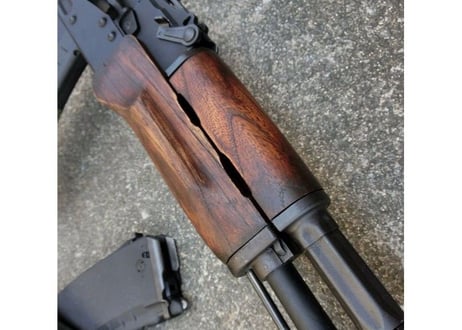 受注　KSC GBB AK74M用　ウッドハンドガード製作