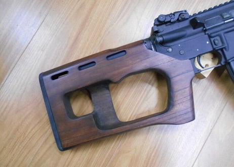 受注　マルイM4 MWS用ADARタイプウッドストック製作