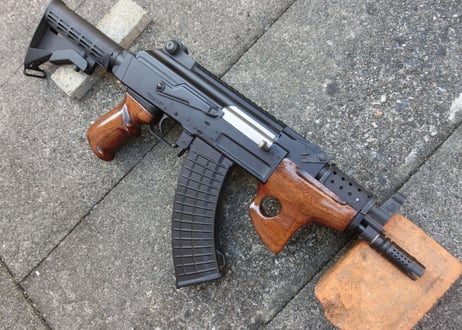 受注　AK47βスペツナズ・AK47HC用サムホールハンドガード製作