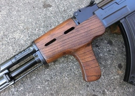 受注　マルイ　スタンダードAK47シリーズ用　AIMSタイプウッドハンドガード製作