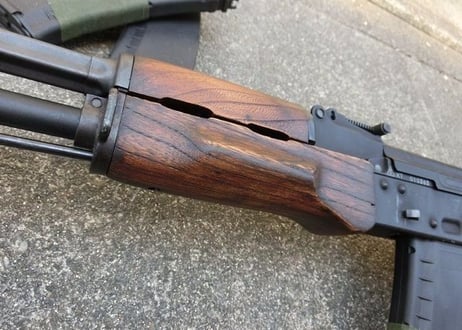 受注　KSC GBB AK74M用　ウッドハンドガード製作