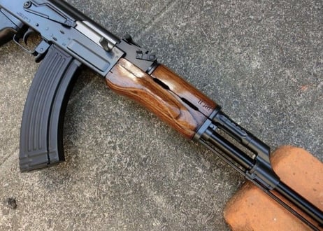受注　マルイ　スタンダードAK47シリーズ用　AKMタイプウッドハンドガード製作