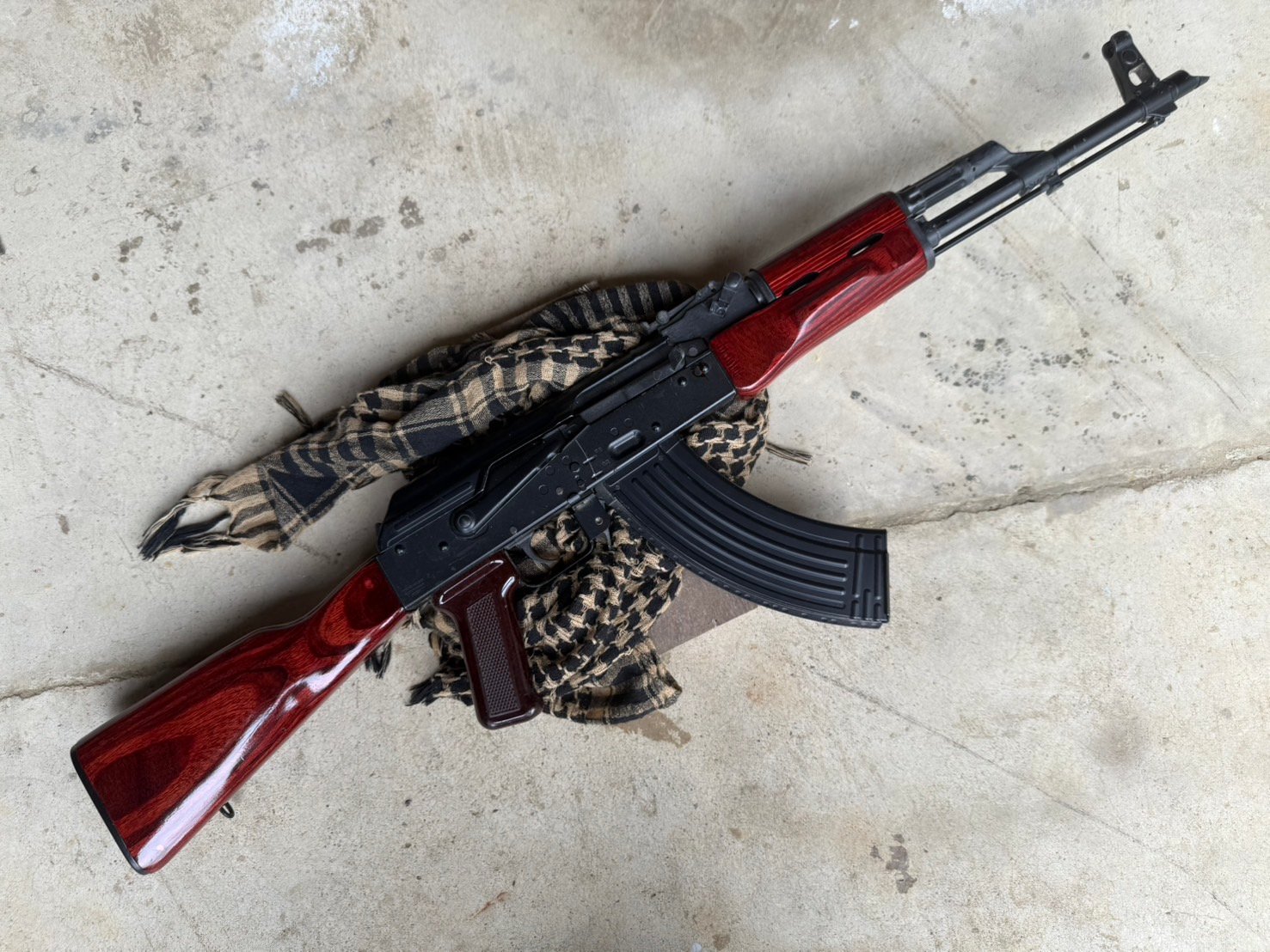 マルイ　AKM 木製ストックと純正部品 original