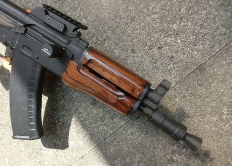 受注　KSC GBB AKS74U用ノーマルウッドハンドガード製作