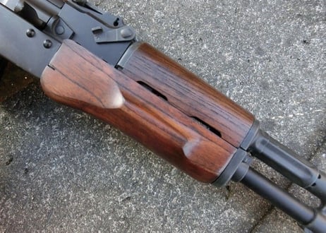 受注　次世代AKS74N用ノーマルウッドハンドガード製作