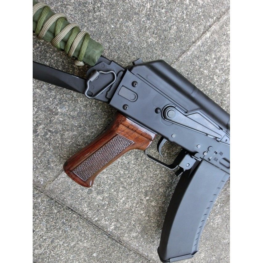 受注 KSC AKシリーズ用ノーマルウッドグリップ製作（チェッカ