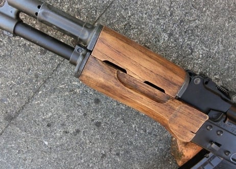 受注　次世代AKS74Nウッドハンドガード製作（ふくらみのあるタイプ）