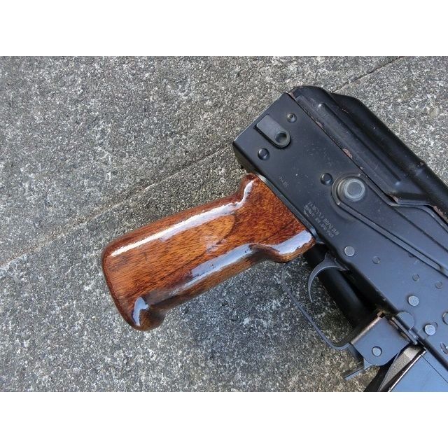 受注 次世代AKS74シリーズ用ノーマルウッドグリップ製作