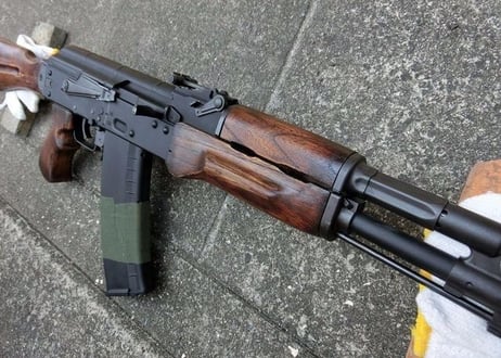 受注　KSC GBB AK74M用　ウッドハンドガード製作