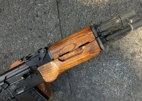 受注　次世代AKS74Nウッドハンドガード製作（ふくらみのあるタイプ）