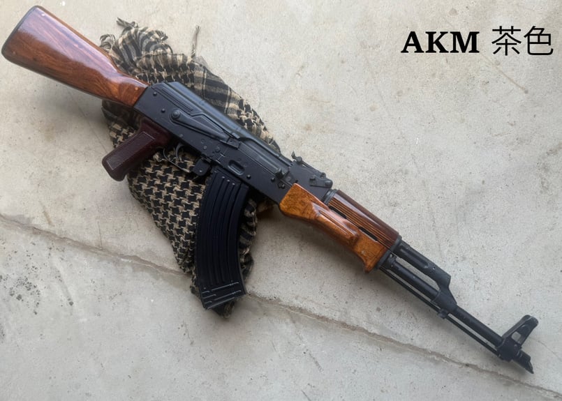 東京マルイ AKM GBB リアルウッドハンドガード カスタム マガジン2個 東京マルイ AKM GBB リアルウッドハンドガード カスタム