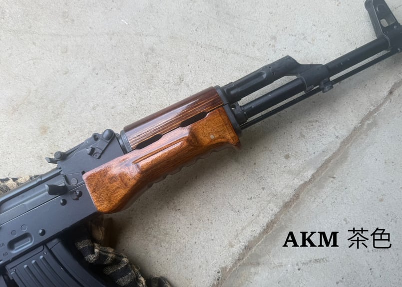 東京マルイ AKM GBB リアルウッドハンドガード カスタム マガジン2個