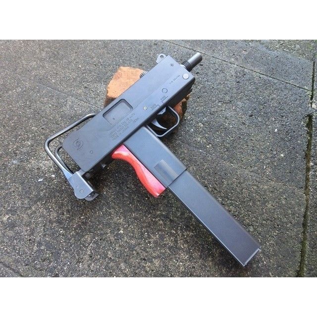 受注 マルイMAC10用 ウッドグリップ製作 | aohate custom webshop