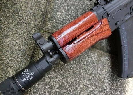 受注　KSC GBB AKS74U用ノーマルウッドハンドガード製作