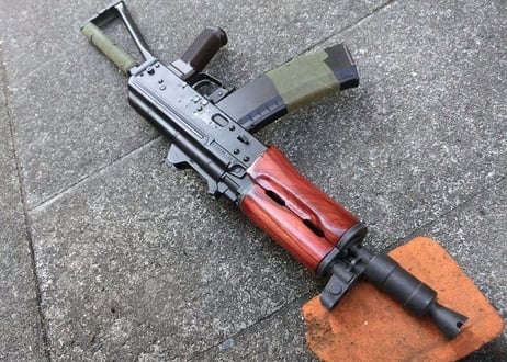 受注　次世代AKS74Uノーマルウッドハンドガード製作