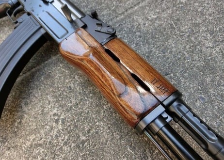 受注　マルイ　スタンダードAK47シリーズ用　AKMタイプウッドハンドガード製作