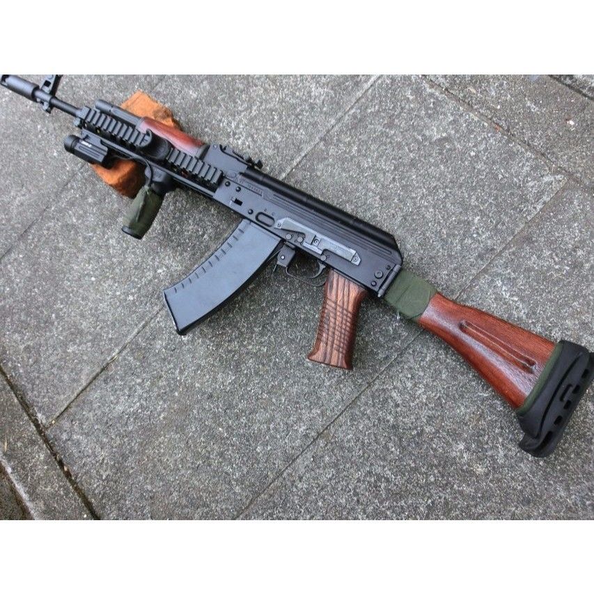 KSC AK74シリーズ ウッドグリップ PTSタイプ 受注 次世代AKS74シリーズ用 SAWタイプウッドグリップ製作 | aohate