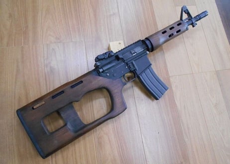 受注　マルイM4 MWS用ADARタイプウッドストック製作