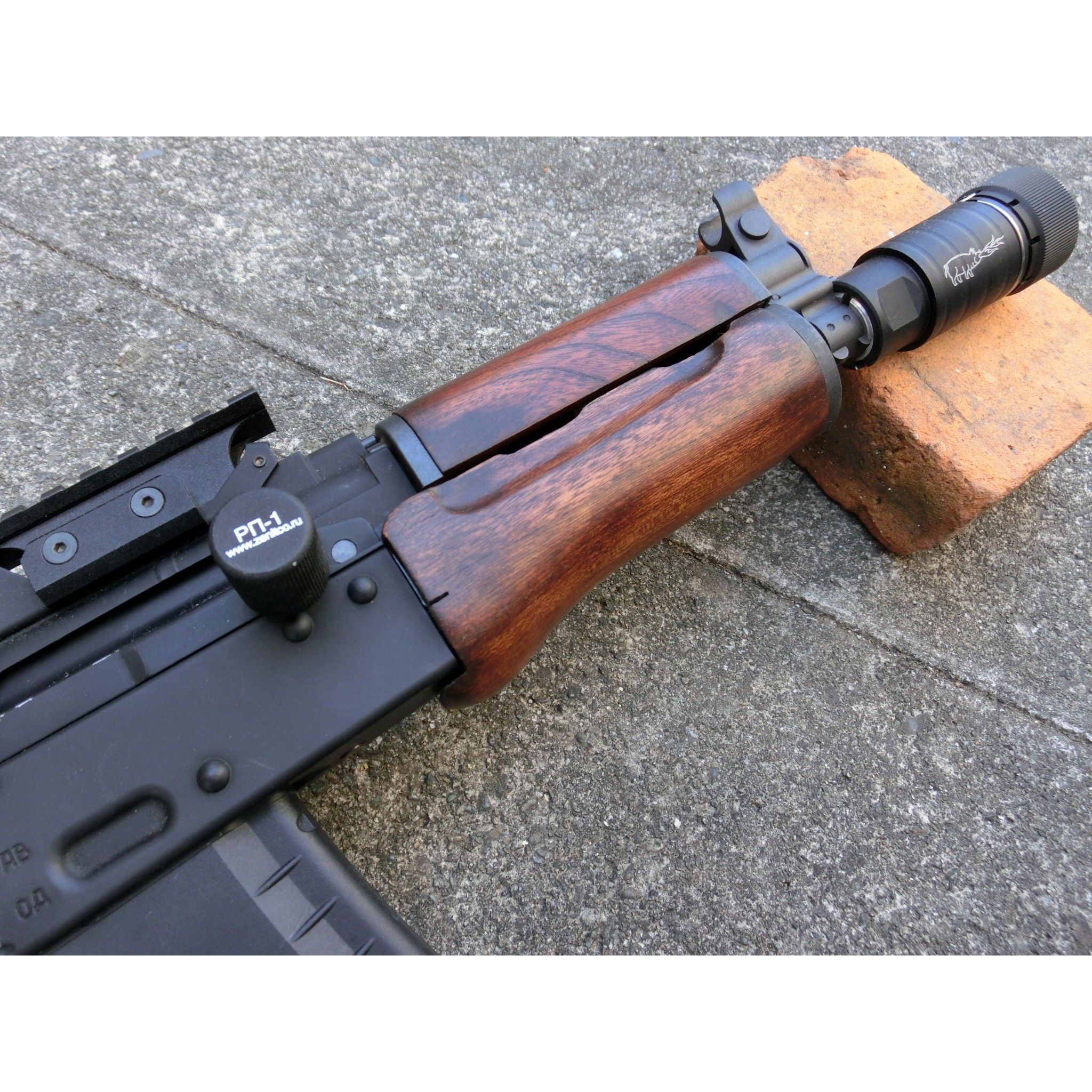受注 KSC GBB AKS74U用ノーマルウッドハンドガード製作 | aohate cust