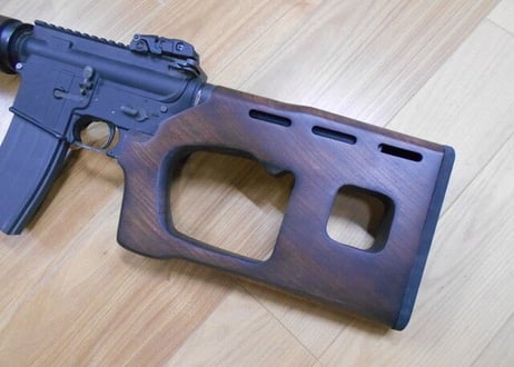 受注　マルイM4 MWS用ADARタイプウッドストック製作