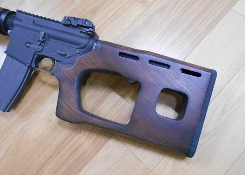 受注 マルイM4 MWS用ADARタイプウッドストック製作 | aohate custom w