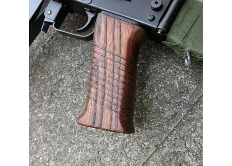 受注　次世代AKS74シリーズ用　SAWタイプウッドグリップ製作