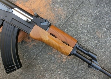 受注　マルイ次世代AK47用AKMタイプウッドハンドガード製作