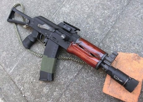 受注　KSC GBB AKS74U用ノーマルウッドハンドガード製作