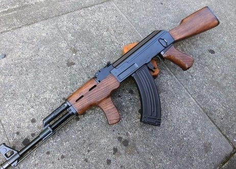 受注　マルイ　スタンダードAK47シリーズ用　AIMSタイプウッドハンドガード製作