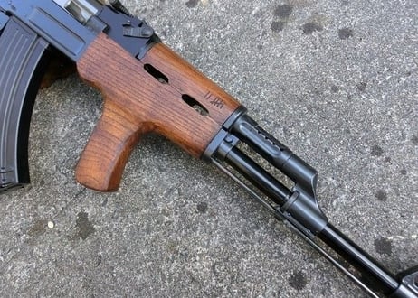 受注　マルイ　スタンダードAK47シリーズ用　AIMSタイプウッドハンドガード製作