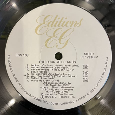 THE LOUNGE LIZARDS / THE LOUNGE LIZARDS