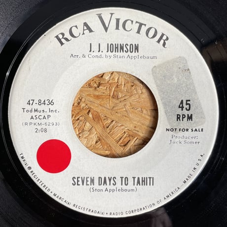 J.J. JOHNSON / Seven Days To Tahiti / Nancy's Theme