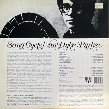 VAN DYKE PARKS / Song Cycle