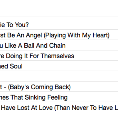 EURYTHMICS / Be Yourself Tonight