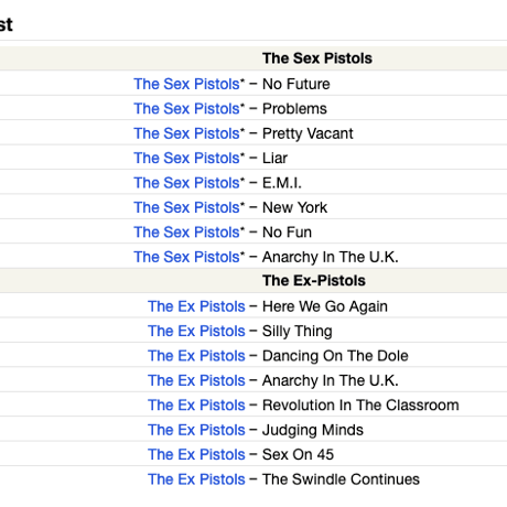 SEX PISTOLS / EX PISTOLS / The Swindle Continues