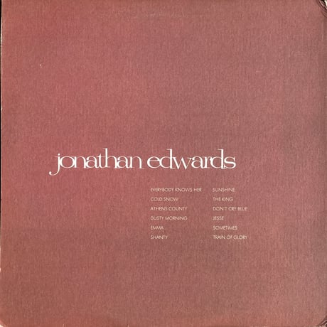 JONATHAN EDWARDS / Jonathan Edwards