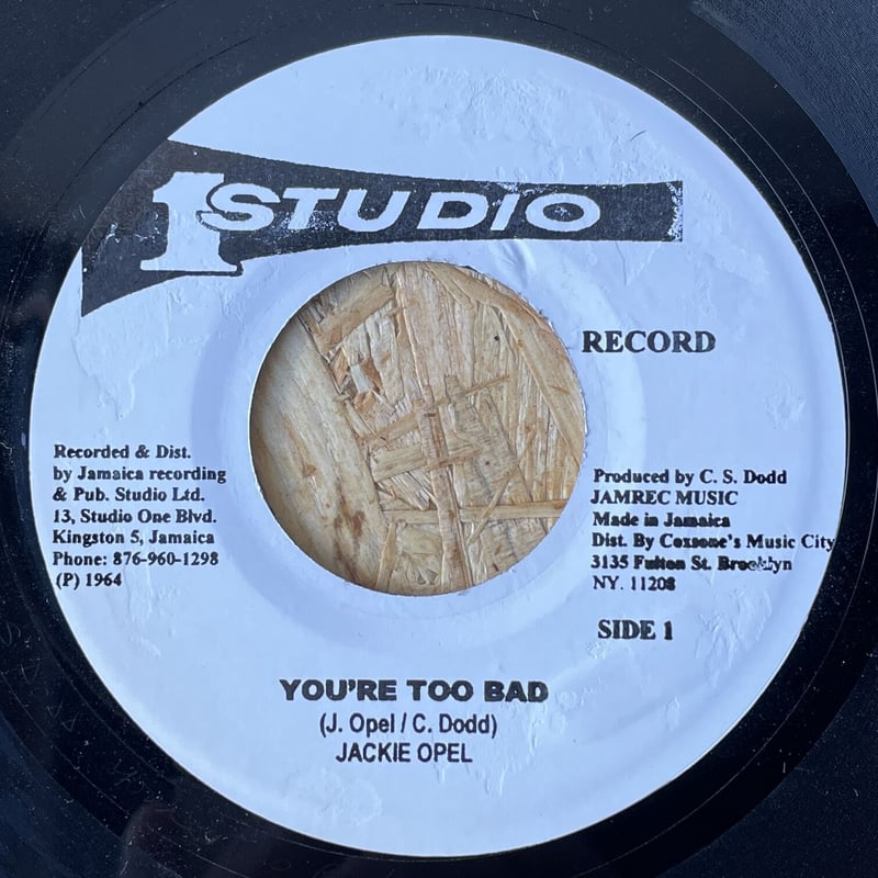 洋楽 Jackie Opel / You're Too Bad JACKIE OPEL / You're Too Bad | Oscillators Merc