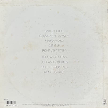 AEROSMITH / Draw The Line