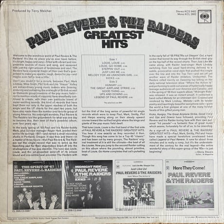 PAUL REVERE & THE RAIDERS / Greatest Hits
