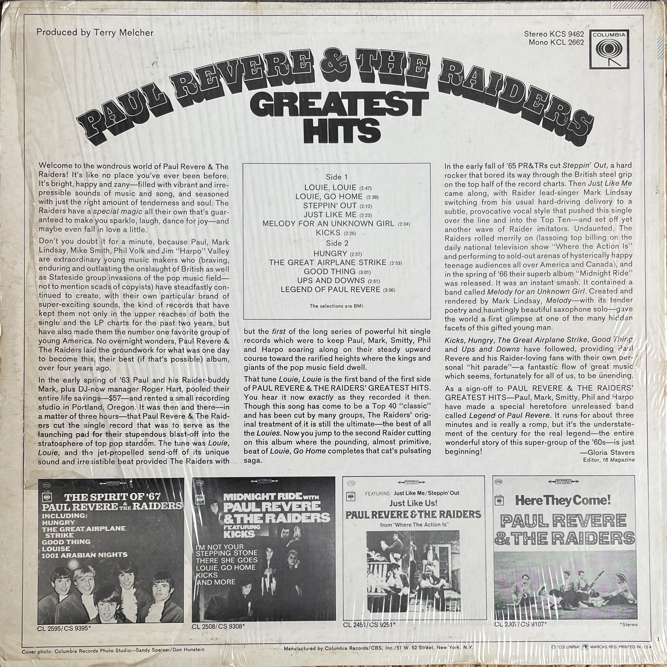 PAUL REVERE & THE RAIDERS / Greatest Hits | Osc