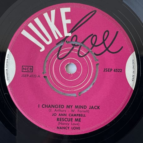 JO ANN CAMPBELL / I Changed My Mind Jack