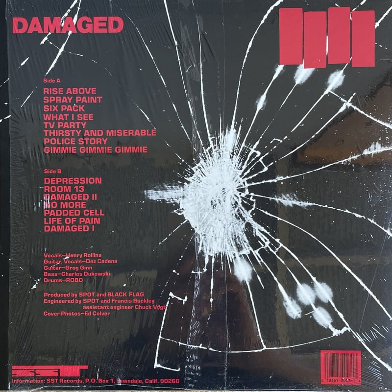BLACK FLAG / Damaged | Oscillators Merchandising