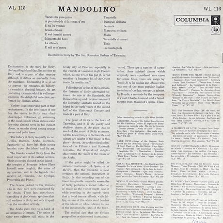 THE SAN DOMENICO BARBERS OF TAORMINA / Mandolino