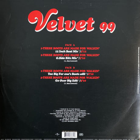 VELVET 99 / These Boots Are Made For Walkin