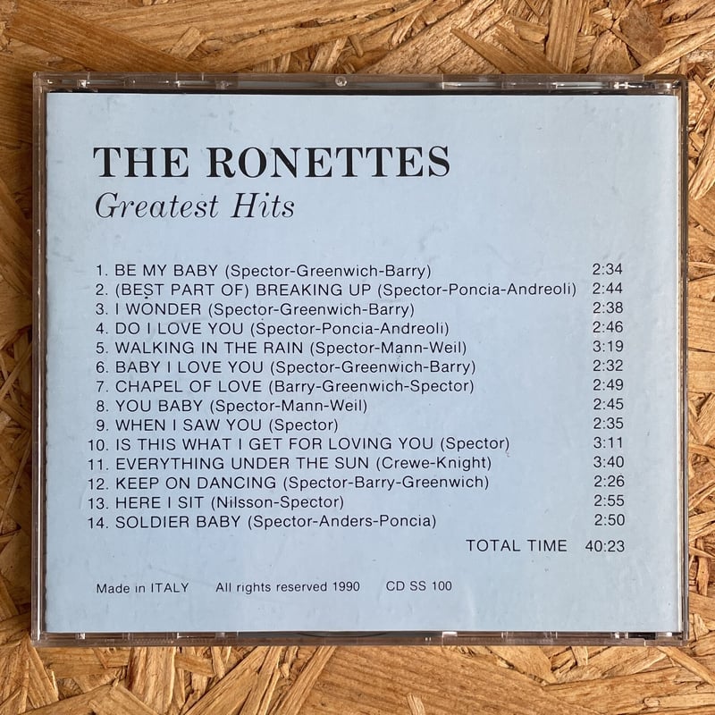 洋楽8) THE RONETTES GREATEST HITS レコード THE RONETTES / Greatest Hits | Oscillators Merc