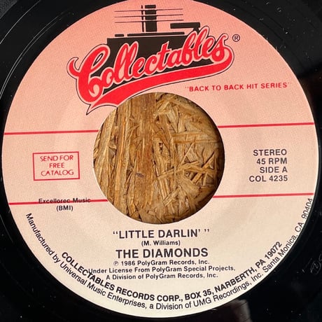 THE DIAMONDS / Little Darlin' / ADMIRATIONS / The Bells Of Rosa Rita
