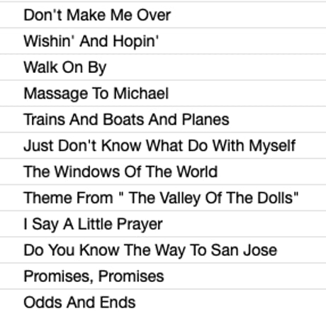 DIONNE WARWICK / Best Collections