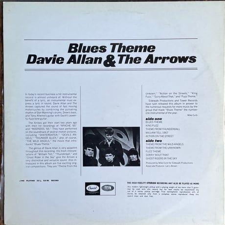 DAVIE ALLAN & THE ARROWS / Blues Theme