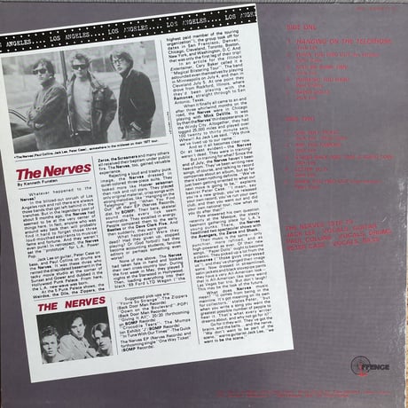 THE NERVES / Jack Lee, Paul Collins, Peter Case