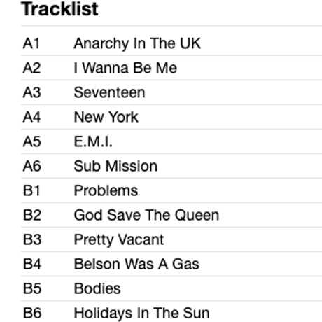 SEX PISTOLS / Anarchy In The UK - Live